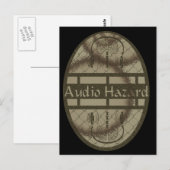 AUDIO-Gefahr Postkarte (Vorne/Hinten)