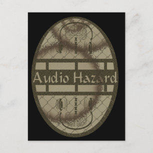 AUDIO-Gefahr Postkarte