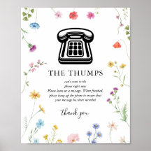 Audio Guest Book Wildblume Wedding Sign