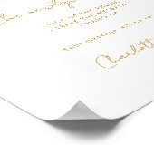 Audio Guestbook | Phone Message Guest Book Sign Poster (Ecke)