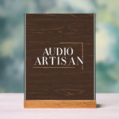 Audio-Handwerker Acrylschild (Neutral)