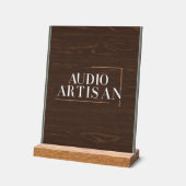 Audio-Handwerker Acrylschild (Winkel)