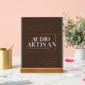 Audio-Handwerker Acrylschild (Hochzeit)