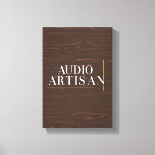 Audio-Handwerker Leinwanddruck