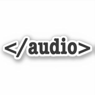 Audio-HTML5-Code beenden Aufkleber