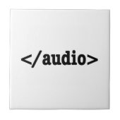 Audio-HTML5-Code beenden Fliese (Vorderseite)