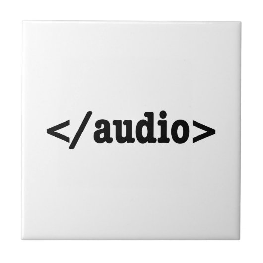 Audio-HTML5-Code beenden Fliese (Vorderseite)