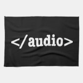 Audio-HTML5-Code beenden Geschirrtuch (Horizontal)