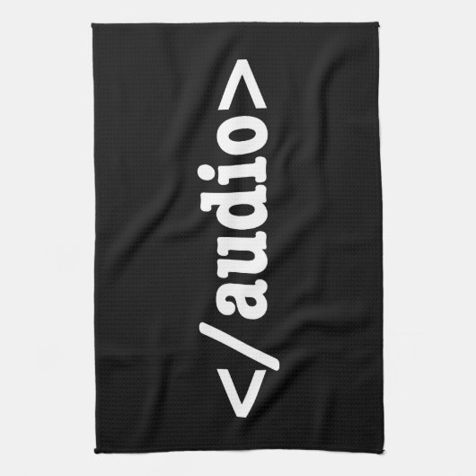 Audio-HTML5-Code beenden Geschirrtuch (Vertikal)