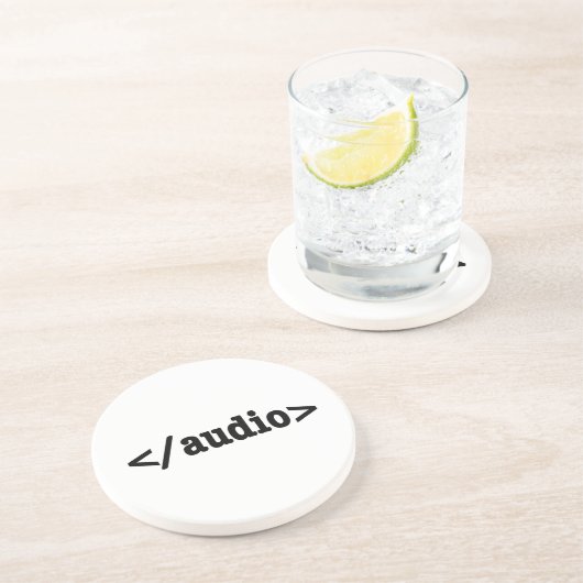 Audio-HTML5-Code beenden Getränkeuntersetzer (Seite)