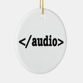 Audio-HTML5-Code beenden Keramik Ornament (Rechts)