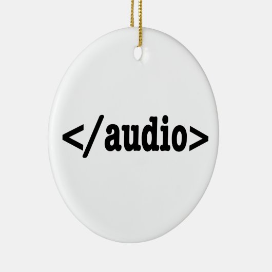 Audio-HTML5-Code beenden Keramik Ornament (Rechts)