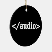 Audio-HTML5-Code beenden Keramik Ornament (Rechts)