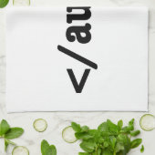 Audio-HTML5-Code beenden Küchentuch (Gefaltet)