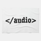 Audio-HTML5-Code beenden Küchentuch (Horizontal)