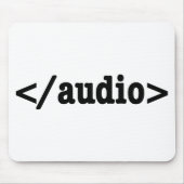 Audio-HTML5-Code beenden Mousepad (Vorne)
