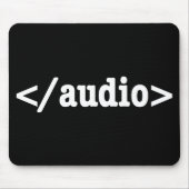 Audio-HTML5-Code beenden Mousepad (Vorne)