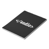 Audio-HTML5-Code beenden Notizblock (Rotiert)