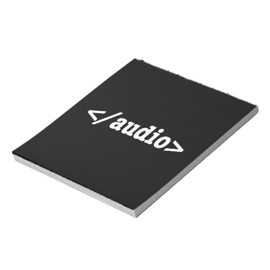 Audio-HTML5-Code beenden Notizblock (Rotiert)