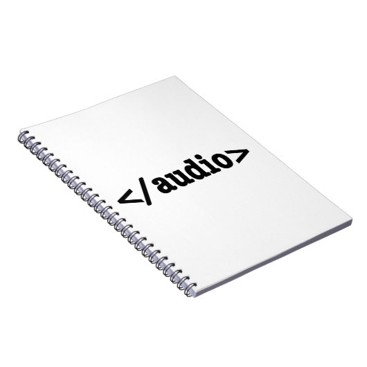 Audio-HTML5-Code beenden Notizblock (Rechte Seite)