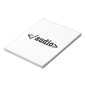 Audio-HTML5-Code beenden Notizblock (Rotiert)