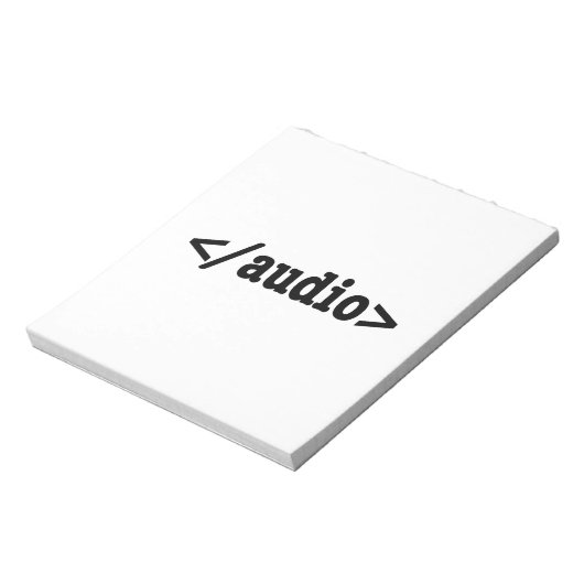 Audio-HTML5-Code beenden Notizblock (Rotiert)