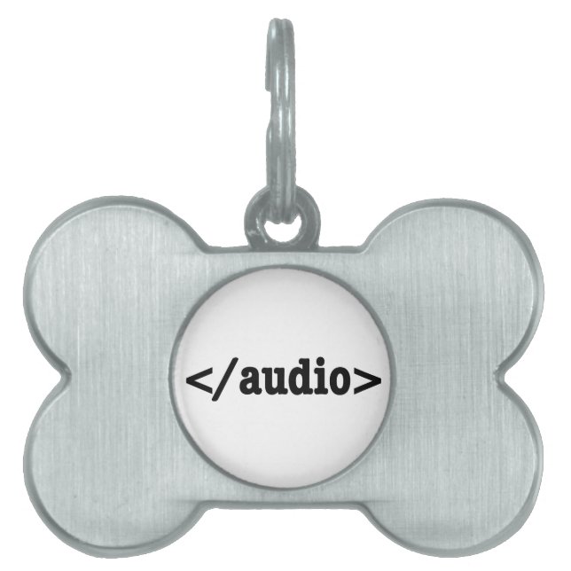 Audio-HTML5-Code beenden Tiermarke (Vorderseite)