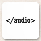Audio-HTML5-Code beenden Untersetzer (Vorderseite)
