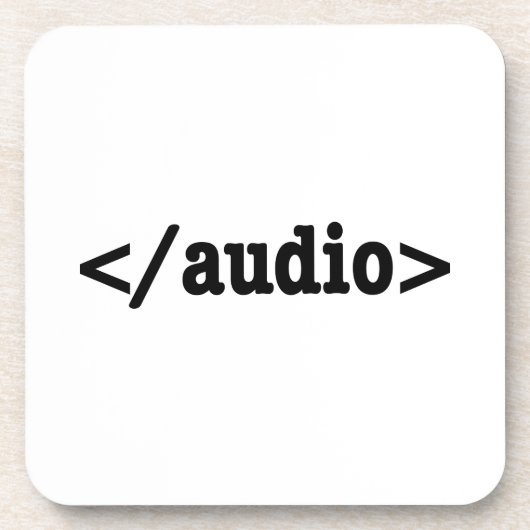 Audio-HTML5-Code beenden Untersetzer (Vorderseite)