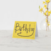 Audio-Kabel - Geburtstagskarte Karte (Gelbe Blume)