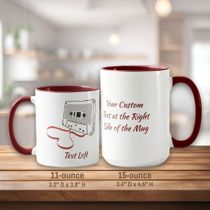 Audio-Kassettenkaffee-Tasse Tasse