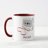 Audio-Kassettenkaffee-Tasse Tasse (Links)