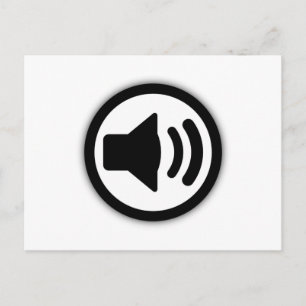 Audio-Lautsprecher Postkarte