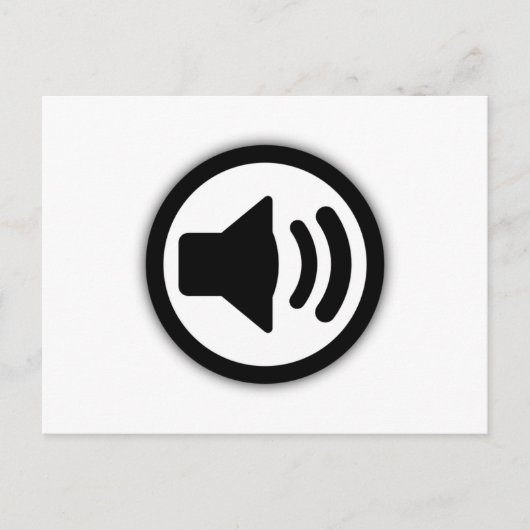 Audio-Lautsprecher Postkarte (Vorderseite)