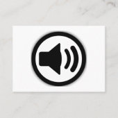 Audio-Lautsprecher Visitenkarte (Vorderseite)