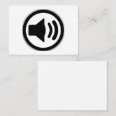 Audio-Lautsprecher Visitenkarte (Vorne/Hinten)