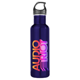 Audio Riot Dark Blue Stainless Water Flasche Edelstahlflasche