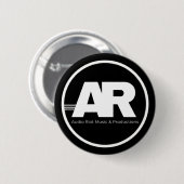 Audio Riot Logo Kreis Pin Button (Vorne & Hinten)