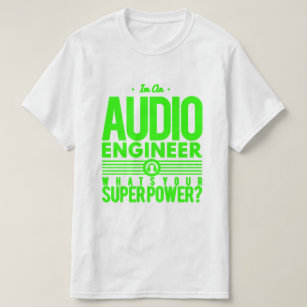 Audio/Sound-Engineer grün/weiß T-Shirt