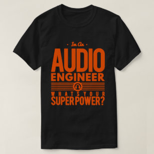 Audio/Sound Engineer Schwarz/Orange T-Shirt