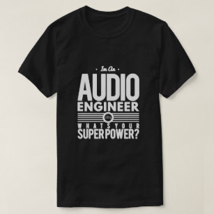 Audio/Sound Engineer Schwarz/Weiß T-Shirt