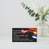 Audio- und Alarmsysteme für Kraftfahrzeuge Visitenkarte (Stehend Vorderseite)