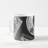 Audio-Video-Träger: vielfältiges, nahtloses Muster Kaffeetasse (Vorderseite Links)