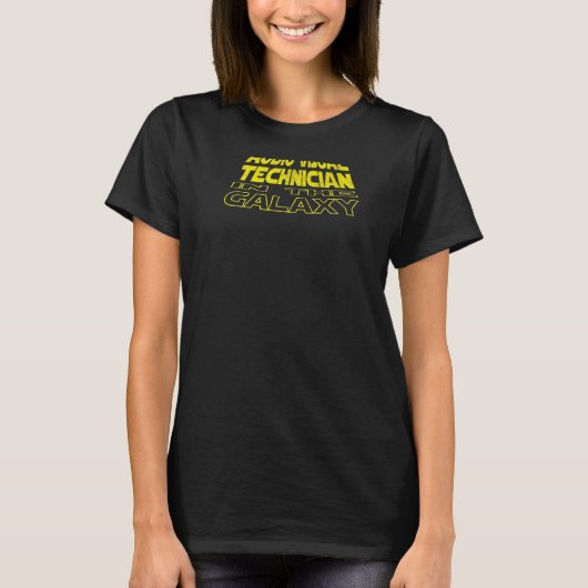 Audio Visual Technician  Space Backside T-Shirt (Vorderseite)