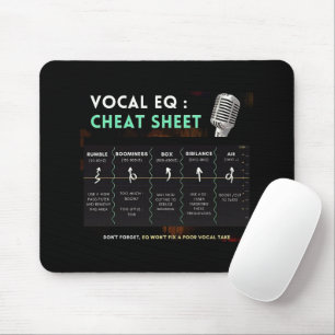 Audio Vocal Mixing Guide Maus-Pad Mousepad