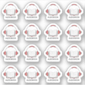 Audiobook Headphones Erinnerung Leser Bujo Planner Aufkleber (Vorderseite)