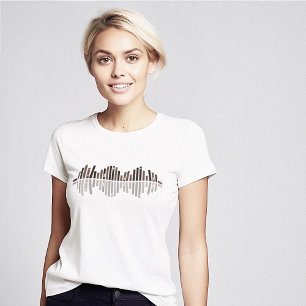 Audiobooks Bücher Sound Wave Symbol T-Shirt
