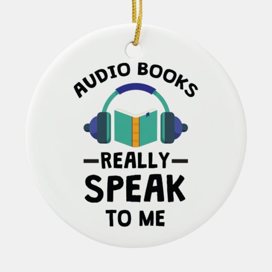 Audiobooks sprechen wirklich mit mir Audiobook Lov Keramik Ornament (Vorne)