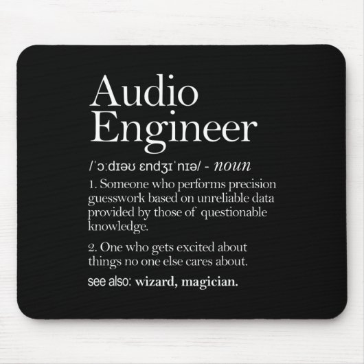 Audiodefinitionsapparel Mousepad (Vorne)
