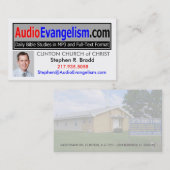 Audioevangelism-Visitenkarten Visitenkarte (Vorne/Hinten)